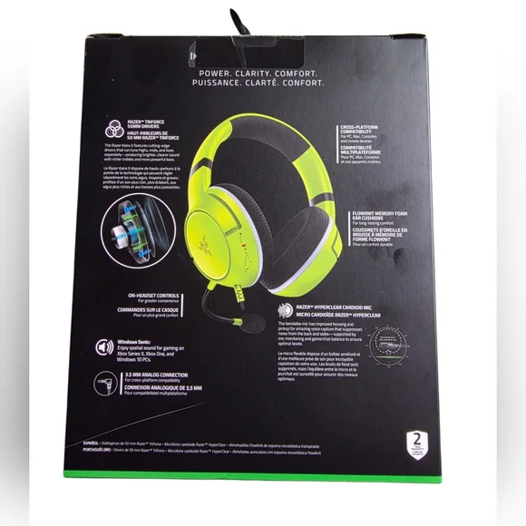 Razer Kaira X Wired Headset - Electric Volt for Xbox - Picture 2 of 3
